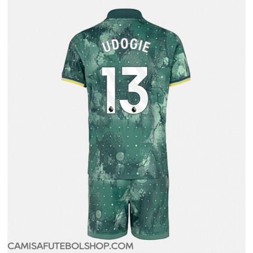 Camisa de time de futebol Tottenham Hotspur Destiny Udogie #13 Replicas 3º Equipamento Infantil 2024-25 Manga Curta (+ Calças curtas)